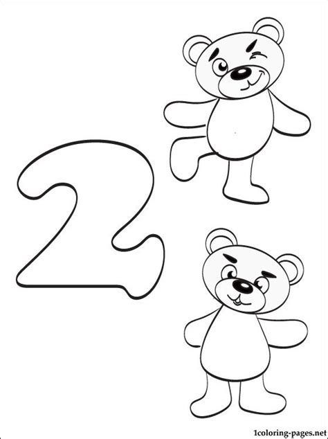 Number 2 Two Coloring Page Coloring Pages