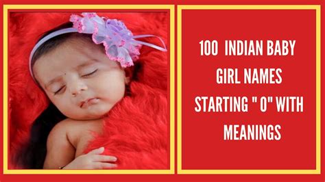 Baby Girl Names Latest Modern Indian Baby Girl Names Staring O With Meanings YouTube