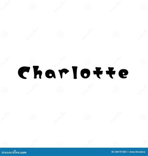 The Female Name Is Charlotte Background With The Inscription