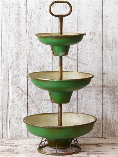 3 Tier Farmhouse Bowl Stand Stand Display Tiered Tray Decor Tiered