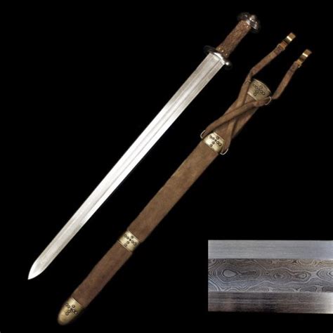 Replica Viking Sword With Damascus Steel Blade The Viking Registry