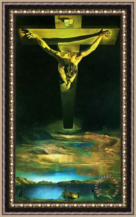 Salvador Dali Christ Of St John Of The Cross 1951 Framed Painting For