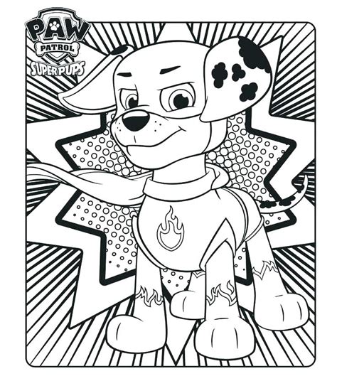 Rubble Paw Patrol Coloring Page At Free Printable