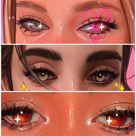 If you do decide to do this tutorial yourself, please use the tag #seyreneyes so that i can find your artwork and drop a like! Digital Art by @bluesssatan eyes eye drawing draw tutorial anime flash glitter stars cute ...