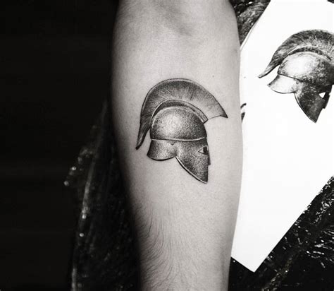 Roman Helmet Tattoo