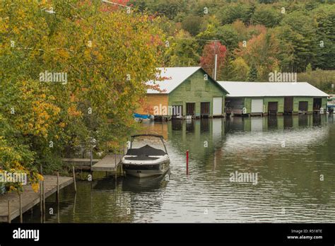 Boathouse On Golden Pond Squam Lake Holderness Nh Northern New