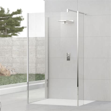 Novellini Kuadra H9 1200 Wide Wetroom Glass To Glass Shower Enclosure Kuadhl120 1k