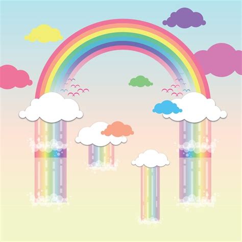Premium Vector Colorful Rainbow Background