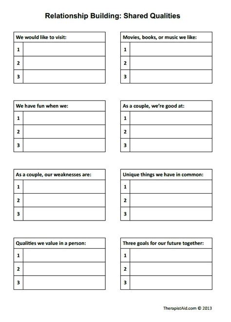 This Board Offers A Worksheet For Couples That Will Help Them Work