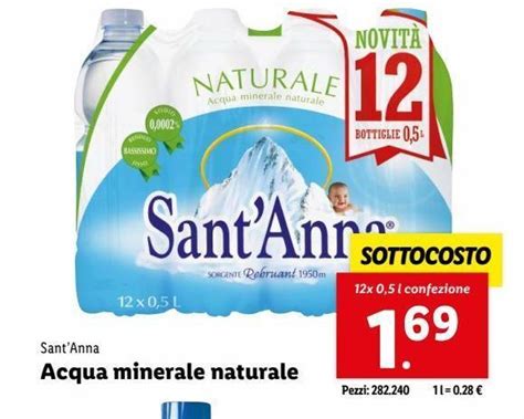 Acqua Minerale Naturale Offerta Di Lidl