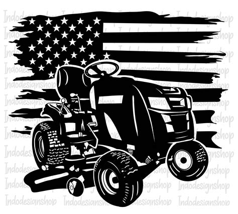 US Lawn Mower Svg Png US Lawn Mower Clipart Zero Turn Lawn Etsy