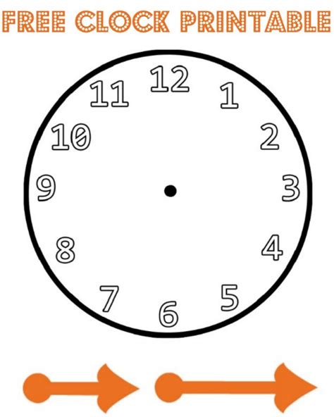 Paper Plate Clock Template Printable Get What You Need For Free