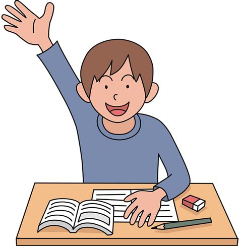 Raised Hand Student Clipart Free Download Transparent Png Creazilla