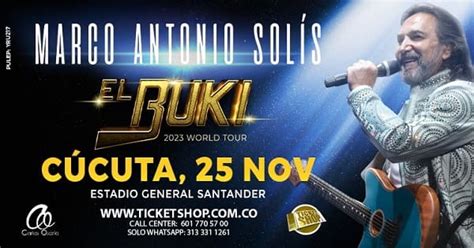 Marco Antonio Solís El Buki World Tour 2023 Cúcuta Conciertos En