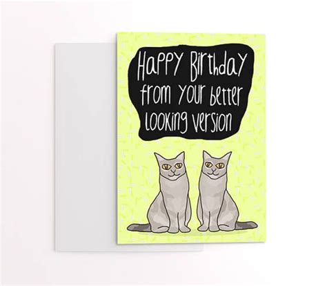 Funny Twins Birthday Card Greetings Card For Twin Brother Or Birthday Cards Twin Humor Twin