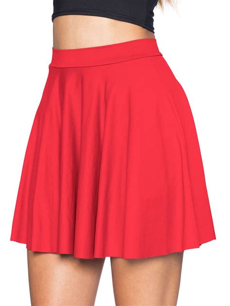 Awesome Red Skater Skirt Lxl Red Skater Skirt Red Mini Skirt Skater