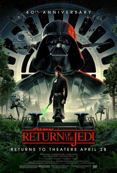 Official 40th Anniversary Poster For Star Wars Return Of The Jedi