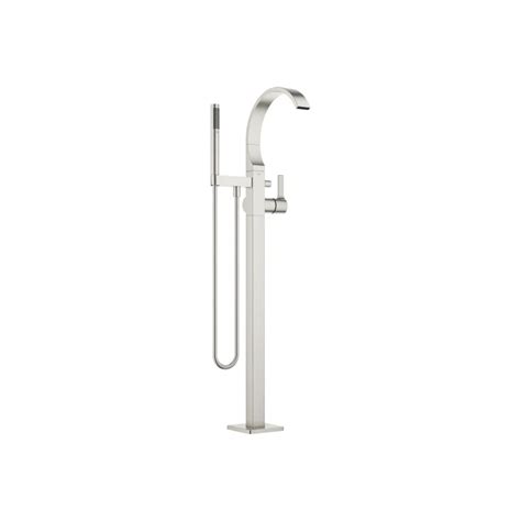 Cyo Brushed Platinum Bath Faucets Single Lever Bath Mixer With Stand