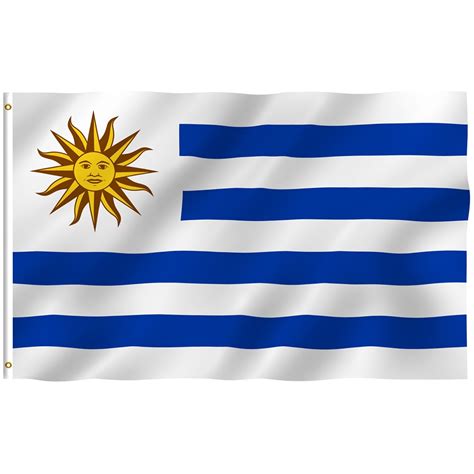 Uruguay is a country in south america. Fly Breeze Uruguay Flag 3x5 Foot - Anley Flags