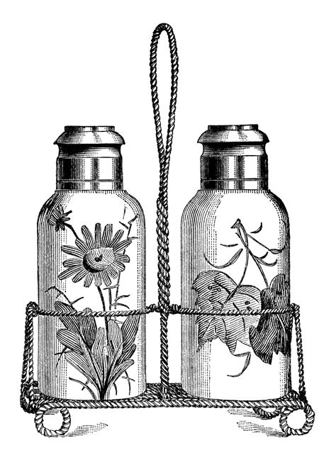 Salt And Pepper Shakers ~ Free Vintage Clip Art The Old Design Shop