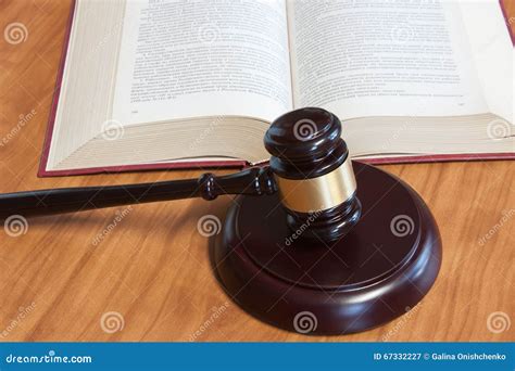 Judicial Hammer And The Book Stock Image Image Of Constitution