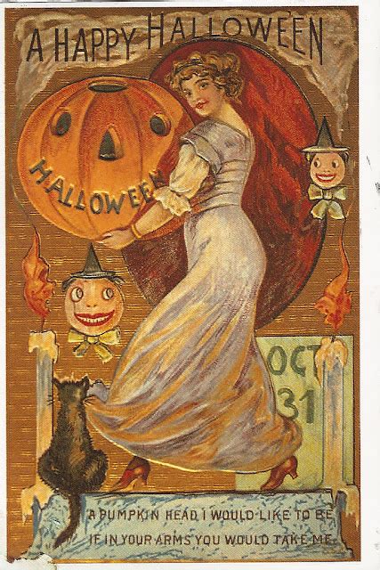 25 Interesting And Adorable Vintage Halloween Postcards Vintage Everyday