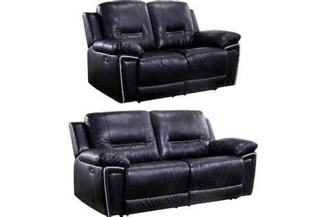 Check spelling or type a new query. Henry Leather Sofa Black Electric Recliner 3+2 Seater Sofa ...
