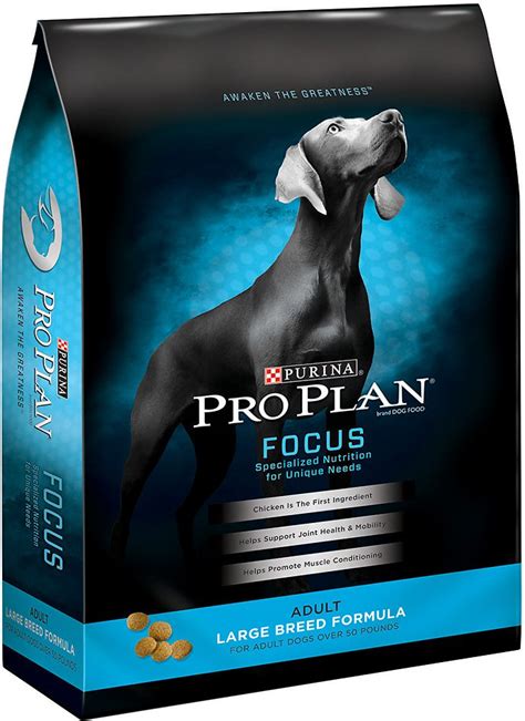 Focus sensitive skin & stomach salmon & rice formula (various sizes) at walmart and save. Purina Pro Plan Focus Adult Large Breed Formula Dry Dog ...