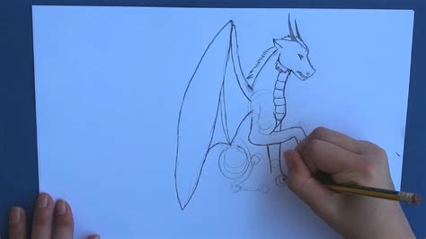 Einen Drachen Zeichnen Drawing A Dragon YouTube