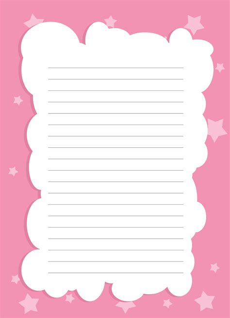 7 Best Dog Free Printable Lined Writing Paper With Borders - printablee.com