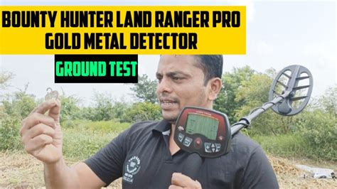 Bounty Hunter Land Ranger Pro Metal Detector Gold Detector Depth Test