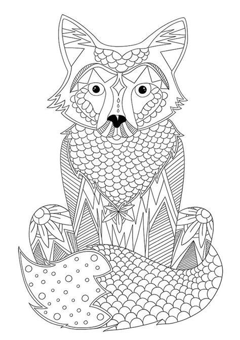 Mandala malvorlage fuchs und kleiner hamster. Färbung von Tieren zu drucken: der Fuchs - Coloriage ...