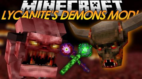 Minecraft Mod Showcase Lycanites Mobs New Demon Mobs And Items