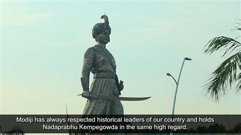 108 Ft Tall Statue Of Prosperity Of Nadaprabhu Kempegowda Inaugurated