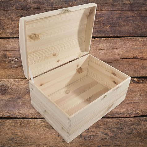 Wooden Storage Boxes Sizes Treasure Chest Keepsake Trinket Memory