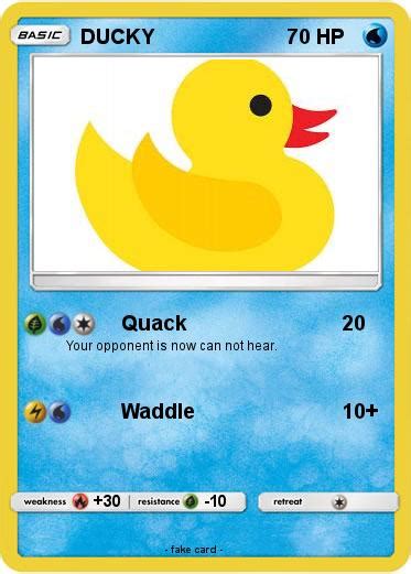 Pokémon Ducky 278 278 Quack My Pokemon Card