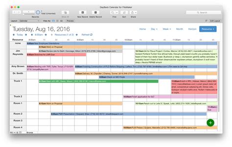 Pivot Calendar View New To Dayback For Filemaker Seedcode