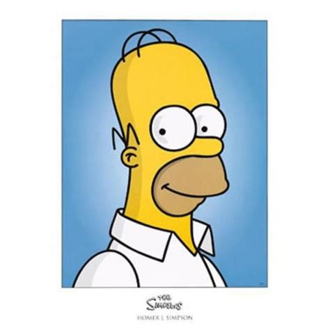 Les Simpson Poster Reproduction Homer J Simpson 80 X 60 Cm Cdiscount Maison