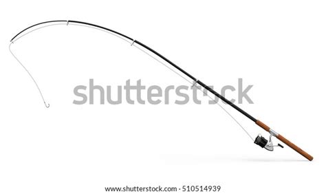 Fishing Rod On White Background 3d Stock Illustration 510514939