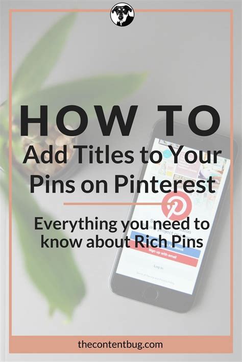So You Want To Add Titles To Your Pins On Pinterest Huh Then Youre