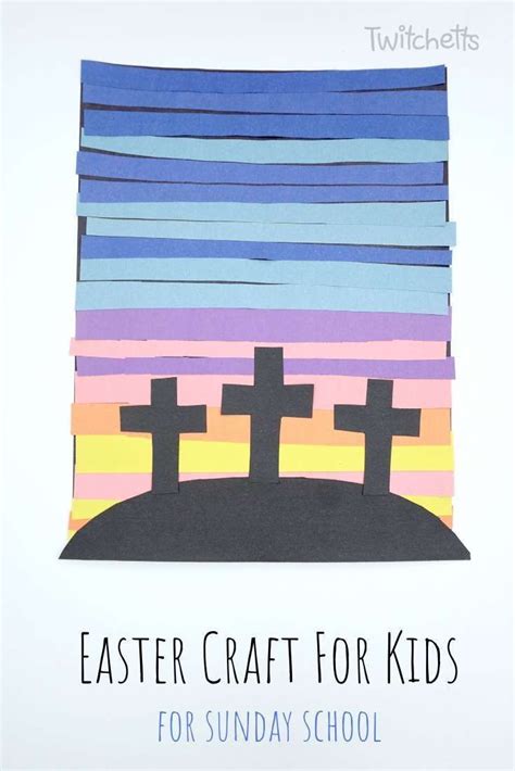 An Easy Sunday School Easter Craft Of The 3 Crosses Easter Sunday