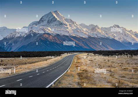 Road To Mount Cook Aoraki Mount Cook National Park Southern Alps