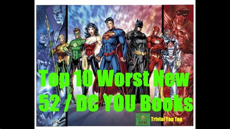 Top 10 Worst New 52 Dc You Titles Dc Comics Rebirth Hype