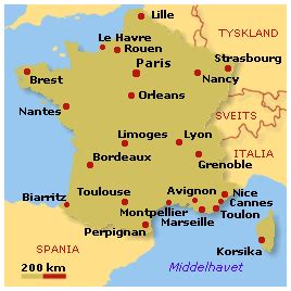 Frankrike from mapcarta, the open map. SøteJenter's Europatur: Fakta om Frankrike