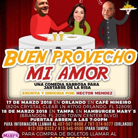 Buen Provecho Mi Amor En Orlandofl Tickeri Concert Tickets