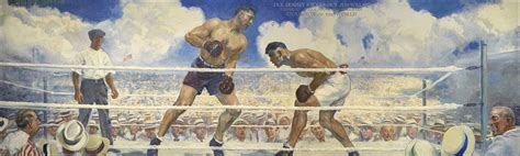 At Home In The Gallery The Dempsey Willard Fight National Portrait