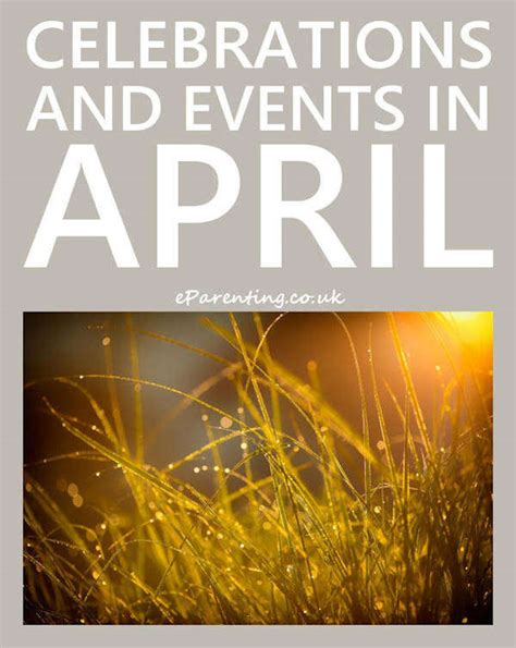 April 2025 Events Celebrations And Special Days