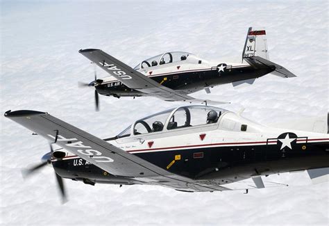 Beechcraft Raytheon T 6 Texan Ii Tandem Seat Basic Trainer Aircraft