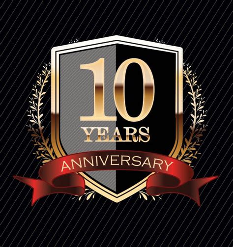 10 Years Anniversary Celebration 10th Anniversary Logo Design Ten Riset