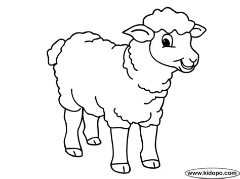 Cute Sheep Coloring Page | Hagio Graphic | Animal coloring pages, Lamb